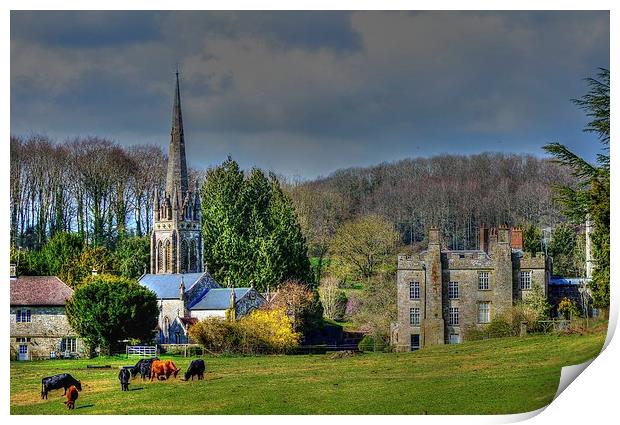 place near tisbury.... hdr Print by nick wastie