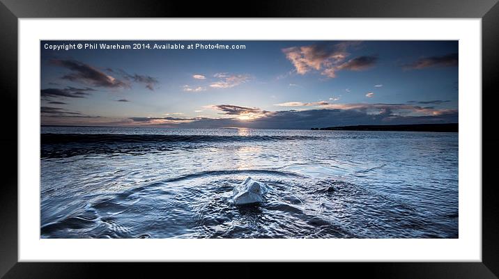 Rock and Ripples Framed Mounted Print by Phil Wareham