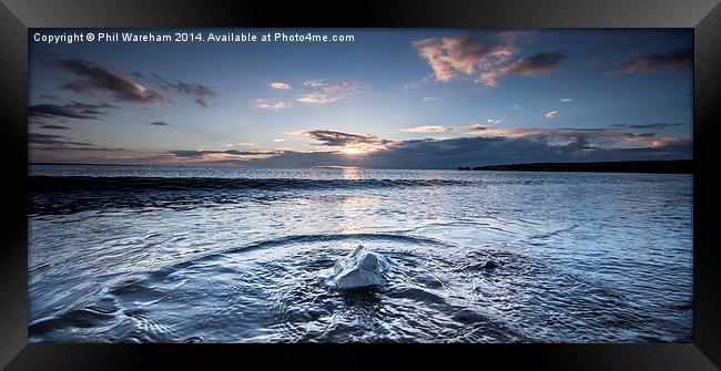 Rock and Ripples Framed Print by Phil Wareham