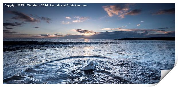 Rock and Ripples Print by Phil Wareham