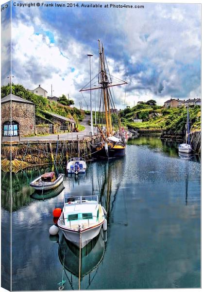 The Inner Amlwych Harbour Canvas Print by Frank Irwin