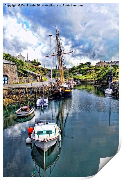 The Inner Amlwych Harbour Print by Frank Irwin