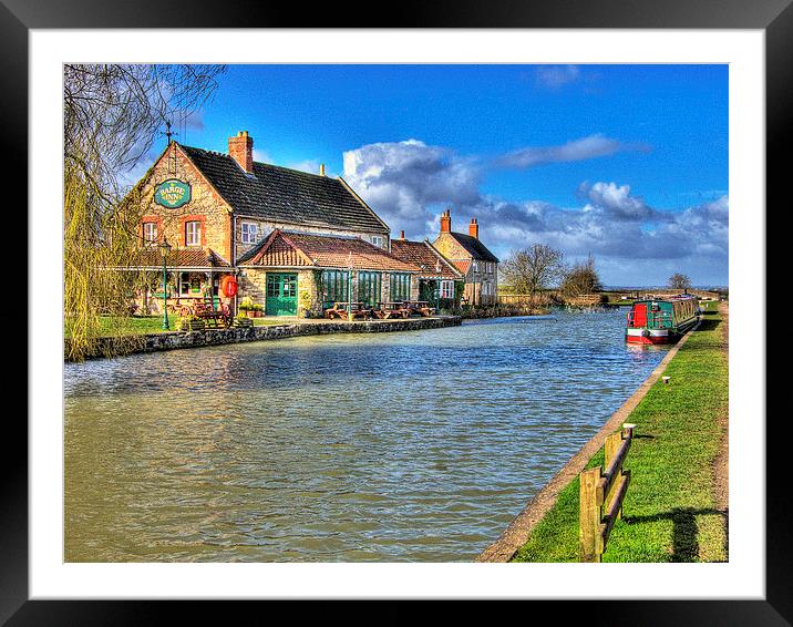 The Barge Inn Framed Mounted Print by Sue Thomas