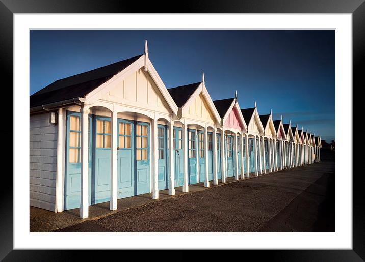 Weymouth Beach Huts Framed Mounted Print by Chris Frost