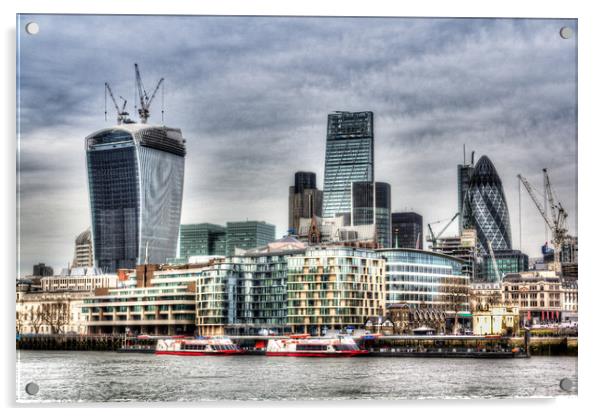 City of London Acrylic by David Pyatt
