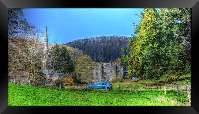 scenic landscape tisbury Framed Print by nick wastie