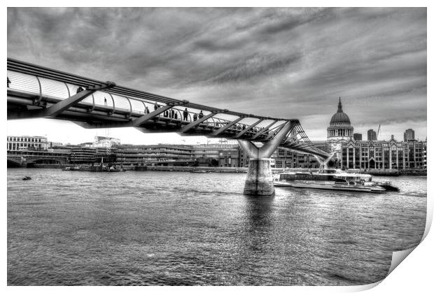 The Millennium Bridge Print by David Pyatt