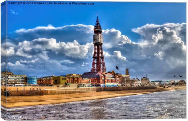Blackpool Tower Canvas Print by Juha Remes