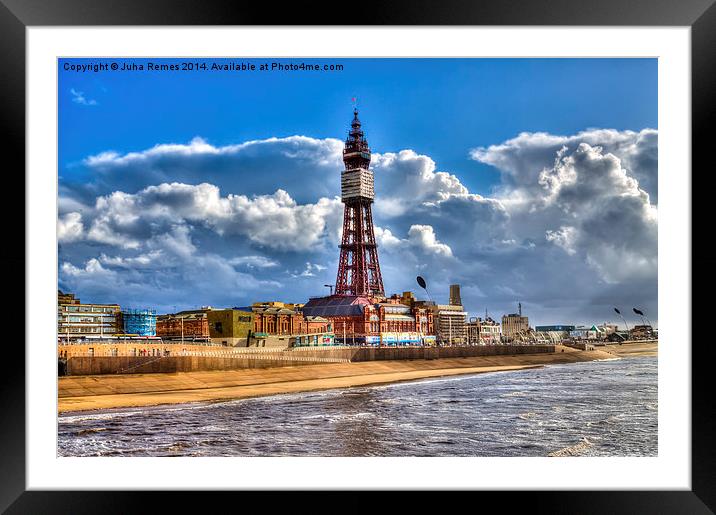 Blackpool Tower Framed Mounted Print by Juha Remes