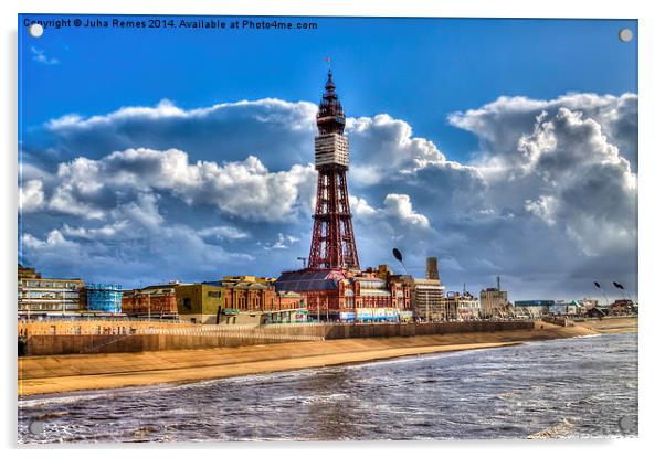 Blackpool Tower Acrylic by Juha Remes