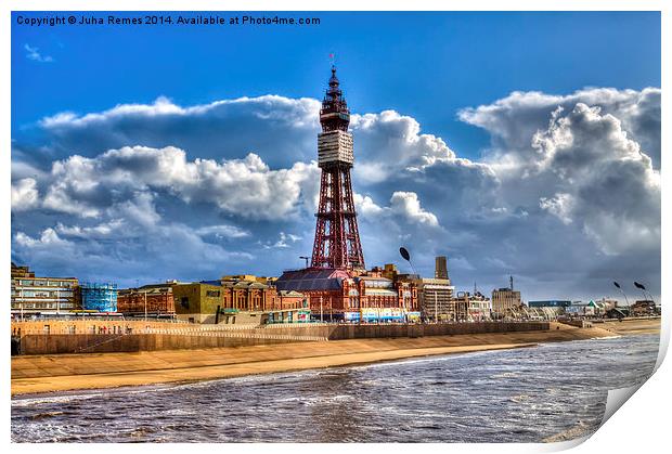 Blackpool Tower Print by Juha Remes