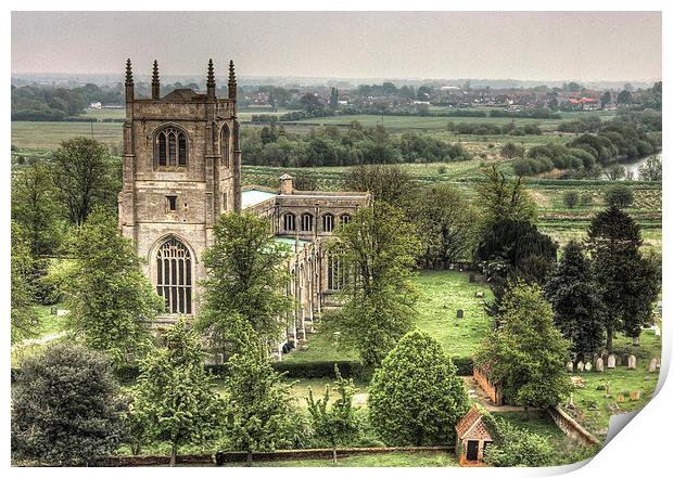 Tattershall Church Print by Wendy Williams CPAGB