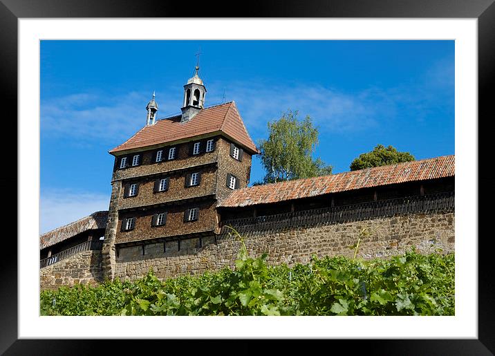 Esslingen Germany Castle Wall Framed Mounted Print by Matthias Hauser
