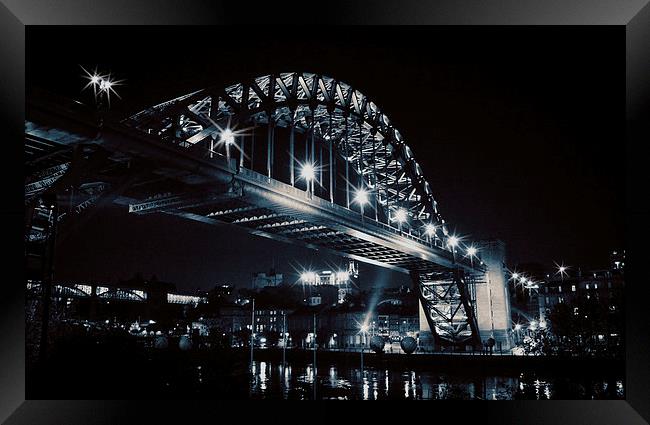 Tyne Bridge Framed Print by Devon Lowery