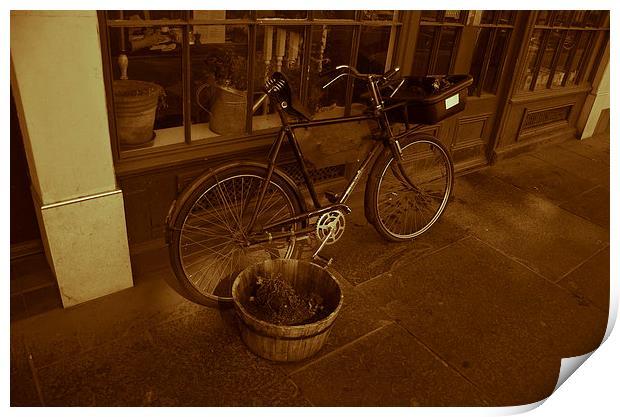 Old Bike Print by Devon Lowery