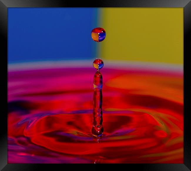 Water Droplet Framed Print by Jade Wylie