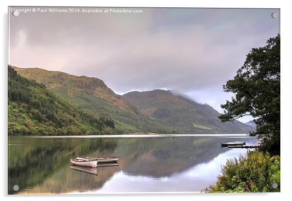 Calm & Tranquility on Loch Fyne Acrylic by Paul Williams