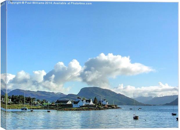 Loch Carron, Wester Ross Canvas Print by Paul Williams