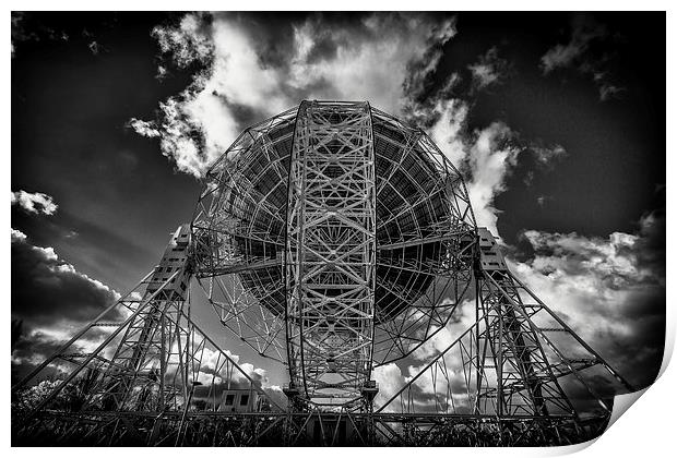 Jodrell Bank - Lovell Telescope Print by Andy McGarry