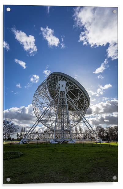 Jodrell Bank - Lovell Telescope Acrylic by Andy McGarry