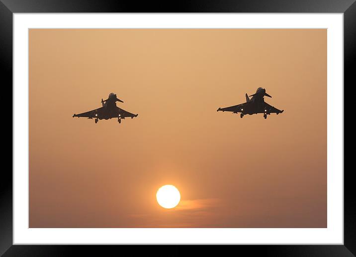 Typhoons at sunset Framed Mounted Print by Tim  Senior