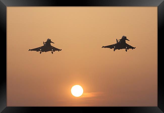 Typhoons at sunset Framed Print by Tim  Senior