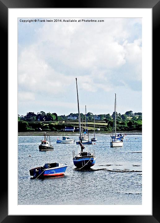 Looking out across Red Wharf Bay, Anglesey, North  Framed Mounted Print by Frank Irwin