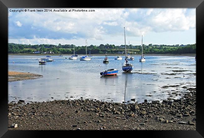 Looking out across Red Wharf Bay, Anglesey, North  Framed Print by Frank Irwin
