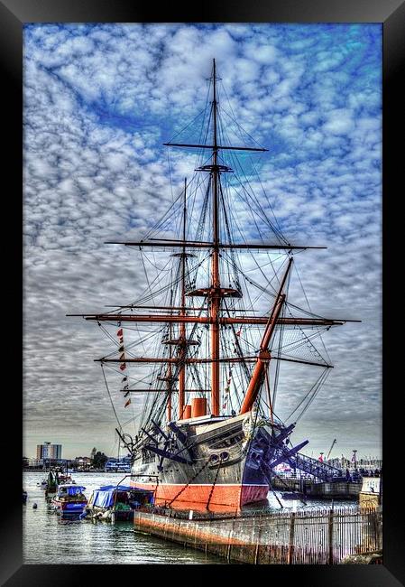 hdr warrior Framed Print by nick wastie