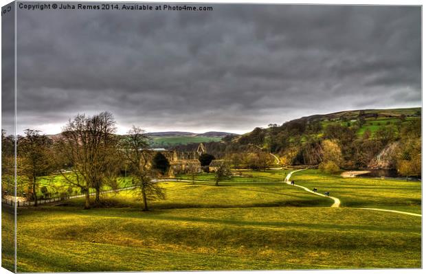 Bolton Abbey and Yorkshire Dales Canvas Print by Juha Remes