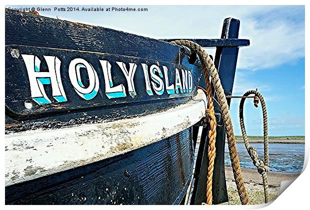 Holy Island Print by Glenn Potts
