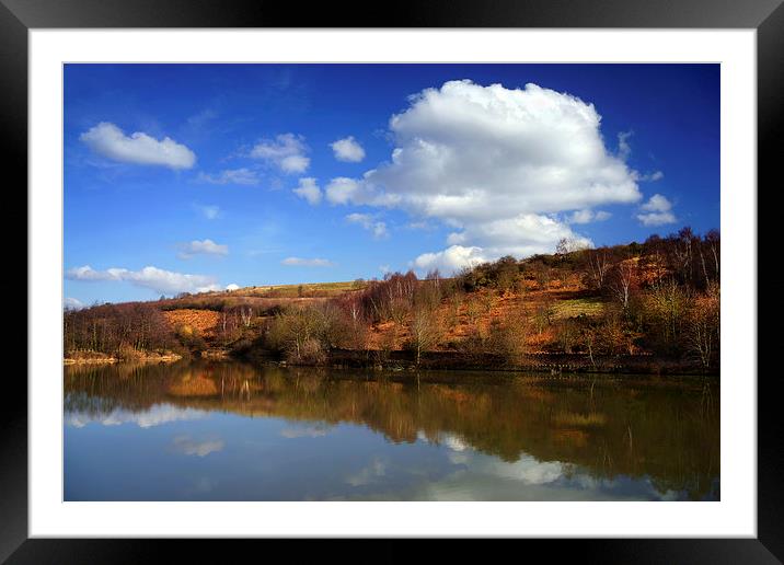 Ulley Reservoir Reflections Framed Mounted Print by Darren Galpin