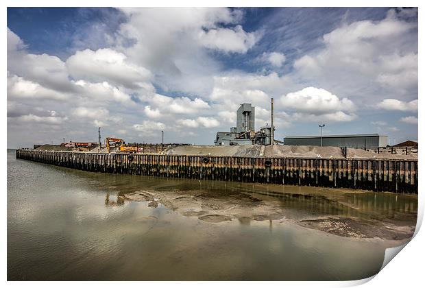 Cement works Print by Thanet Photos