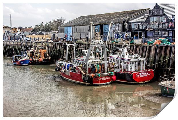 Fishing boats Print by Thanet Photos