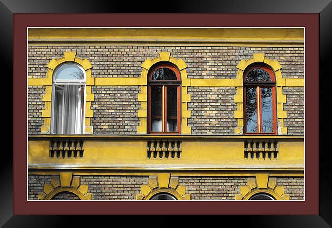 Windows in a May Framed Print by Erzsebet Bak