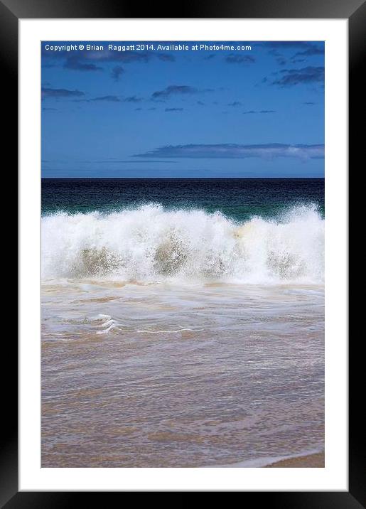 Surf Power Framed Mounted Print by Brian  Raggatt