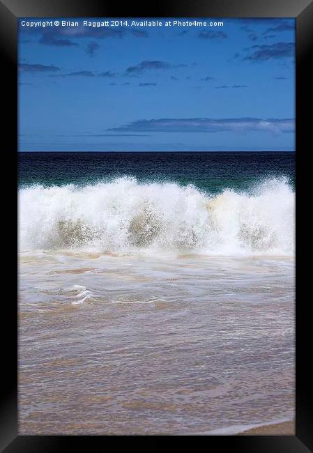 Surf Power Framed Print by Brian  Raggatt