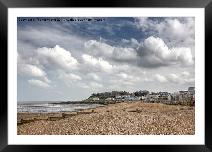 Whitstable beach Framed Mounted Print by Thanet Photos