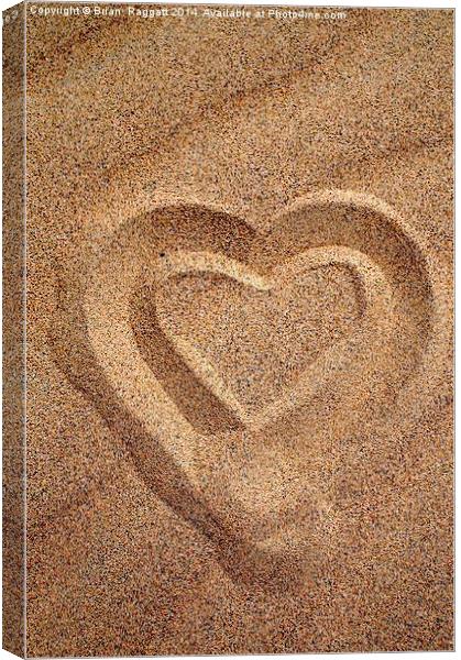 Two Hearts as One Canvas Print by Brian  Raggatt