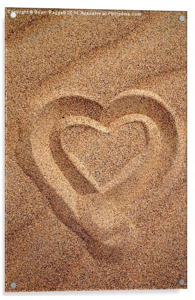 Two Hearts as One Acrylic by Brian  Raggatt