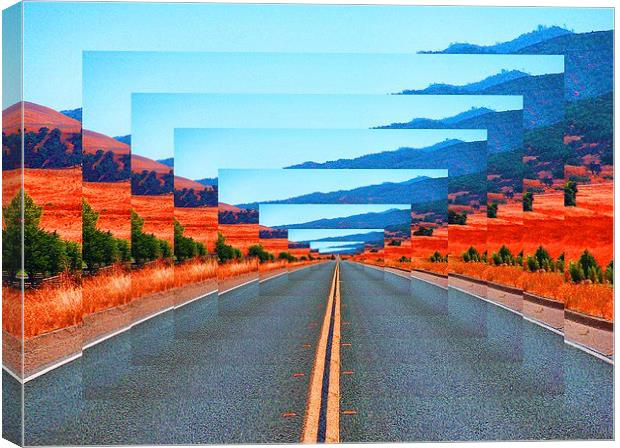 INFINITY ROAD Canvas Print by Matthew Lacey