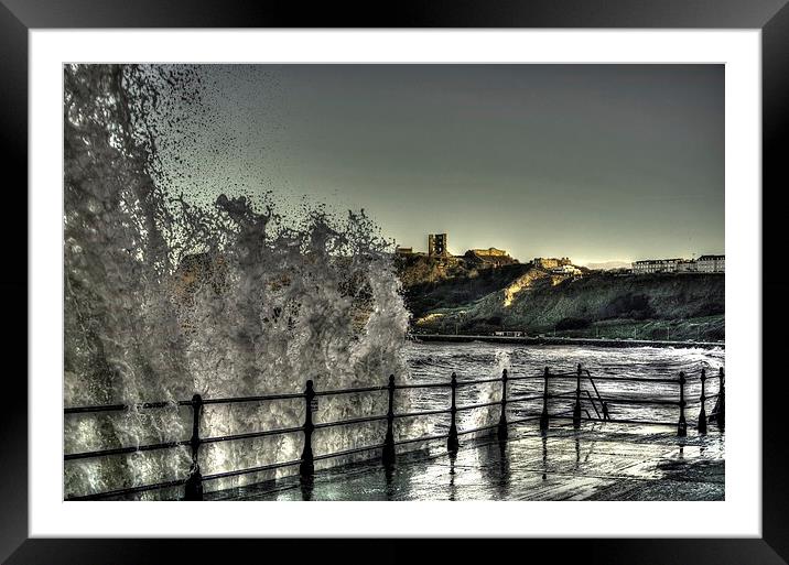 Stormy Seas Framed Mounted Print by Andrew McCauley