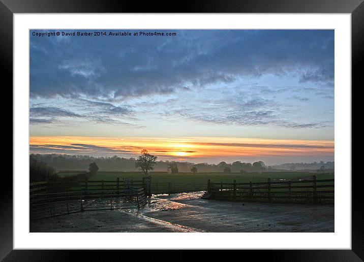 Cheshire Plain Framed Mounted Print by David Barber