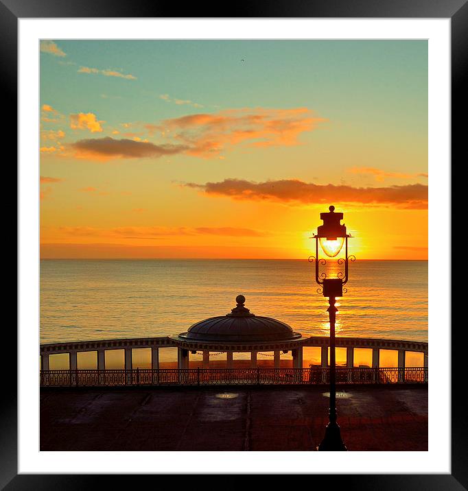 Sunfilled Lantern Framed Mounted Print by Andrew McCauley