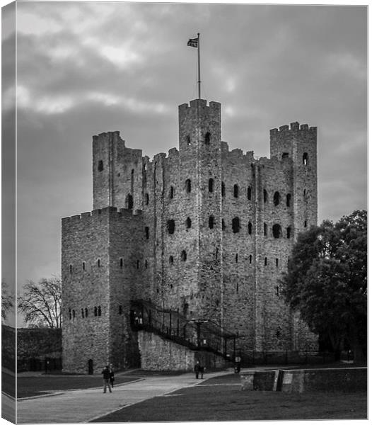 Rochester Castle Canvas Print by Stewart Nicolaou