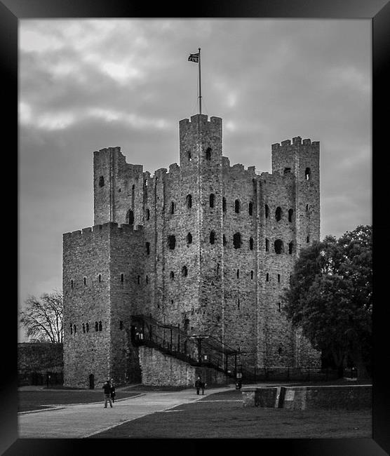 Rochester Castle Framed Print by Stewart Nicolaou