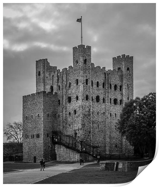 Rochester Castle Print by Stewart Nicolaou