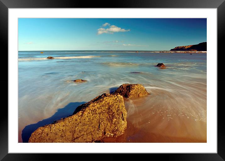 Alone in the Rocks Framed Mounted Print by Andrew McCauley