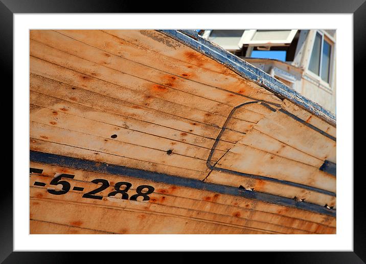 Boat Under Repair Framed Mounted Print by Jonathan Parkes