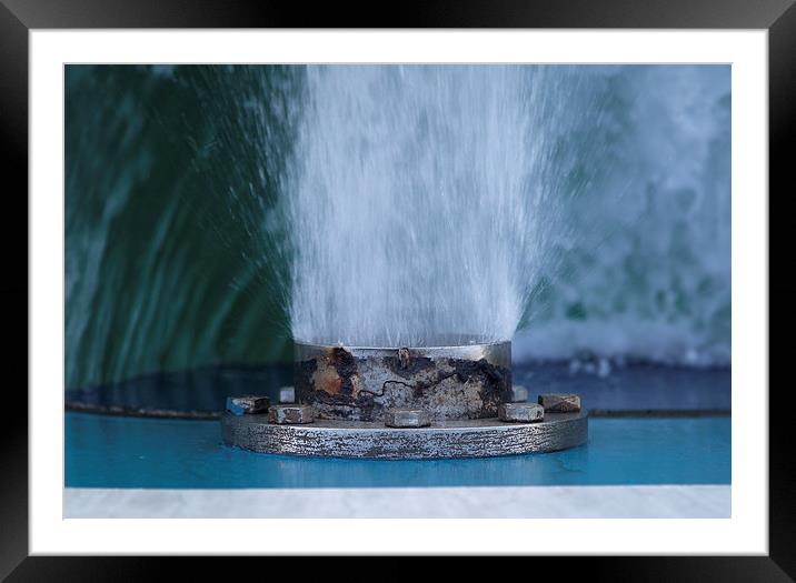 Boat Exhaust Framed Mounted Print by Jonathan Parkes
